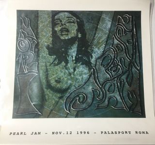 Pearl Jam - Nov 12.  1996 - Palasport Roma Extremely Rare & Vintage