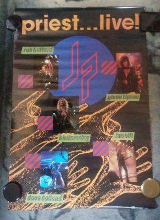 Judas Priest Live Concert Poster 1987,  Halford,  Tipton,  K K Downing,  Ian Hill