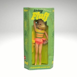 Nrfb Factory 1970 Mattel Living Fluff Doll Skipper 