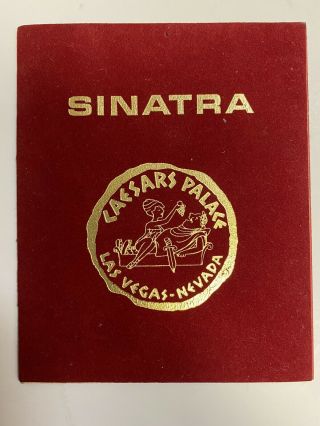 Vintage Program Booklet Frank Sinatra Pat Henry At Caesar 
