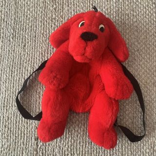 Vtg Clifford The Big Red Dog Backpack Stuffed Animal Scholastic Book Bag