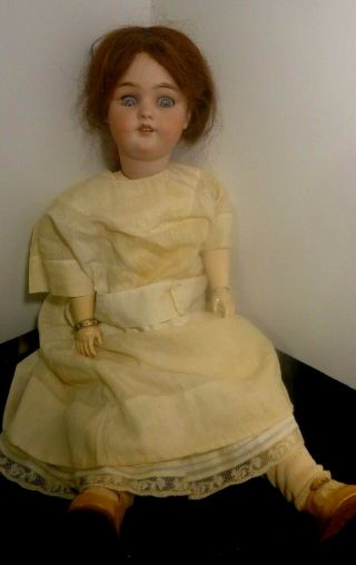 Cir 1900 Simon & Halbig Porcelain Face 24 " Doll Head Marked S & H 11 Germany