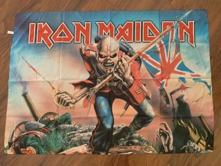 Iron Maiden Trooper Wall Flag Fabric Tapestry Poster: 41”x30”