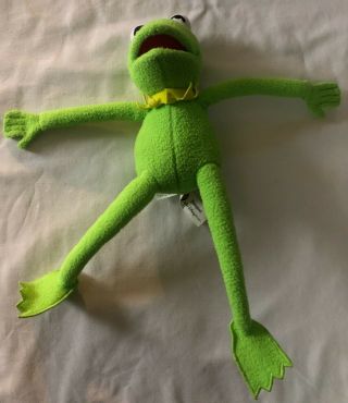 Vintage Kermit The Frog Plush Muppet Vision 3d Disney World W/ Tags Rare