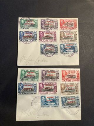 Postal History Falkland Islands Dep.  Graham Land & South Orkneys Set To 1/ -