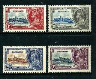 Stamps - Barbados 1935 Silver Jubilee Set Sg241/242/243/244 (4)