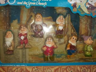Mattel SNOW WHITE & THE SEVEN DWARFS Disney COLLECTIBLE FIGURINE Vintage Toy 2