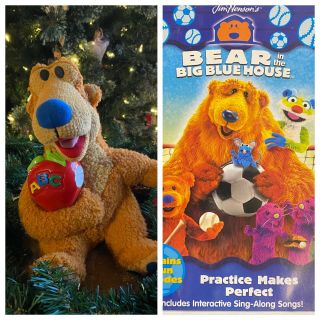 Fisher Price Bear In The Big Blue House Singing Abc Plush,  Sing - Along Dvd