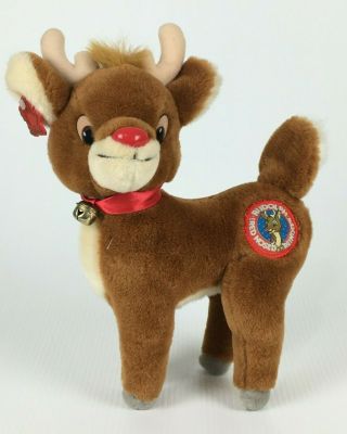 Vintage Rudolph The Red Nosed Reindeer 12 " Christmas Plush By Applause