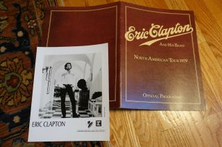 Eric Clapton Concert Program 1979,  Promo Photo