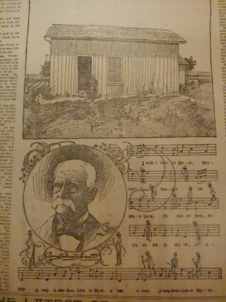 SEPT 19,  1897 NEWSPAPER PAGE J7834 - THE HOME OF DAN EMMETT THE AUTHOR OF DIXIE 2