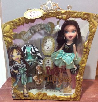 BRATZ PRINCESS Roxxi Doll w/ Accessories In Shadow Box with Tiara For You NRFB 2