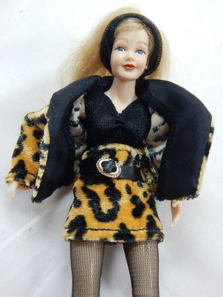 Doll House Miniature Doll 5.  5 " Heidi Ott Dressed Young Adult Lady Bjd Doll X032