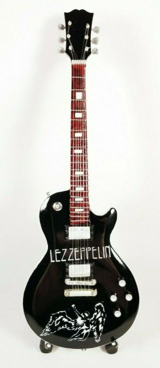 Led Zeppelin Miniature Tribute Guitar With Stand - Lz3