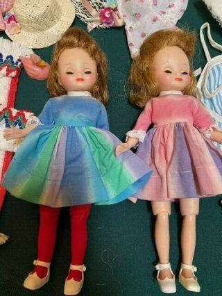 Two (2) Vintage Betsy Mccall 8 " Dolls With Clothing And Accessories