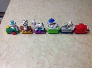 6 Piece Train 3.  25 " Mcdonalds Disney 101 Dalmatians Figures