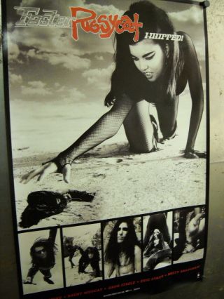 Faster Pussycat Get Whipped Racy 1992 Large Promo Poster Wild Looking