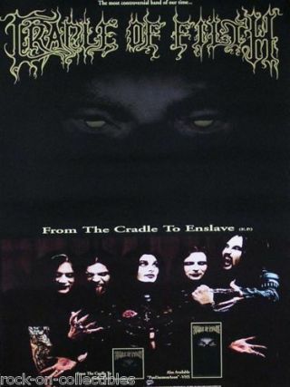 Cradle Of Filth 1999 Cradle To Enslave Promo Poster