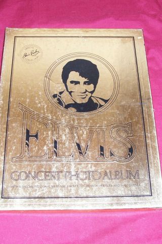 Vintage 1977 Elvis Presley Concert Photo Album Photographs Pictures Collectible