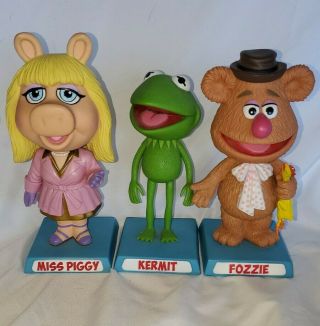 Fozzy Bear,  Miss Piggy & Kermit Muppets Bobble Heads Funko 2012