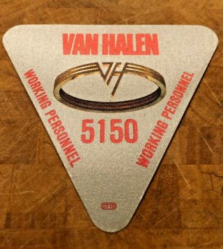 Van Halen Backstage Pass - Authentic 5150 Tour