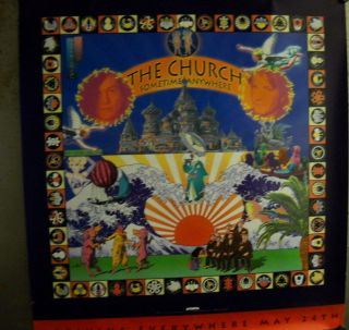 The Church Rare Large 1994 Promo Poster From Sometime Anywhere