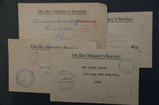 Sarawak 4 X Official Covers From The Early 1960 