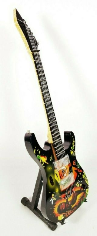 Metallica Kirk Hammet Miniature Tribute Guitar with Stand - MCA 061 MTA12 2