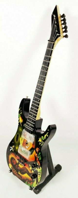 Metallica Kirk Hammet Miniature Tribute Guitar with Stand - MCA 061 MTA12 3