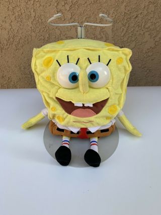 Vintage Spongebob Squarepants Talking Babbling Plush Stuffed Toy 2000 Mattel