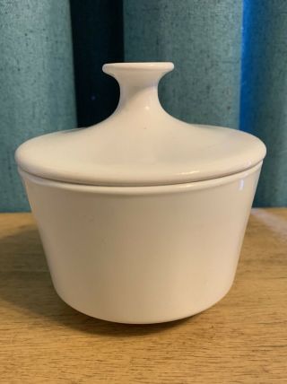 Corning Centura Winter Frost White Sugar Bowl With Lid