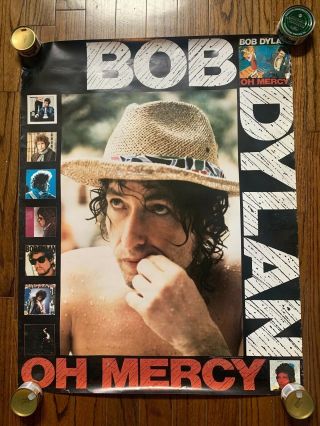 Vintage 1989 Bob Dylan Oh Mercy Promo Poster Rolled 28x35