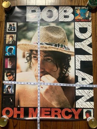 Vintage 1989 Bob Dylan Oh Mercy Promo Poster Rolled 28x35 2