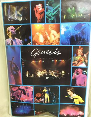 Genesis Poster 1982 Vintage Rock N Roll Music 40 " X 57 1/2 "