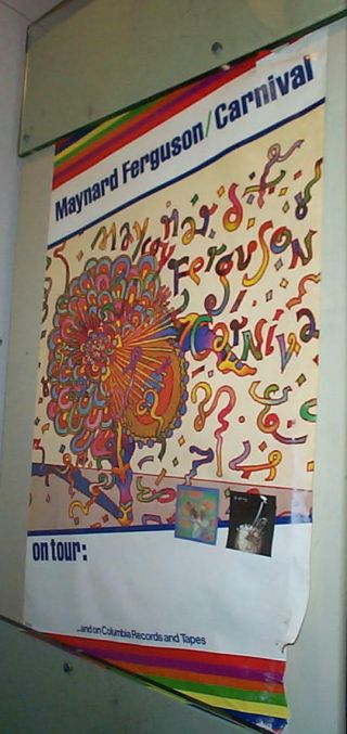 Maynard Ferguson Vintage Carnival On Tour 70s Promo Poster