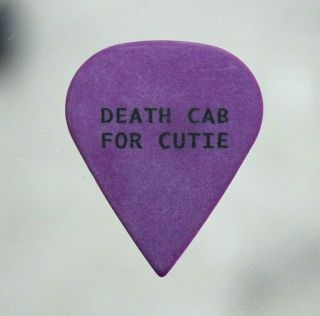 Death Cab For Cutie // Nick Harmer Tour Guitar Pick Purple/black Sharp Plectrum