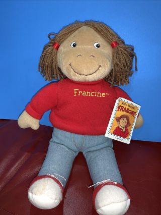 Francine From Pbs Tv Show,  Arthur 1996 Eden Marc Brown 15 " Stuffed Plush W/tag