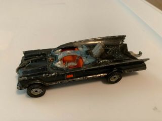 Vintage 1966 Corgi Batman Batmobile Die Cast Toy Car Dc Comics Poor Shape