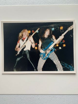 1982 Vintage Iron Maiden Number Of The Beast Concert Photo - Murray And Harris