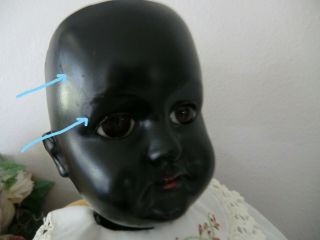 Antique Black Germany doll 24 inch 3