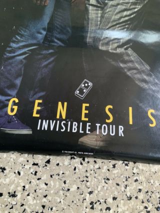 GENESIS Vintage Invisible Tour Poster 1986 Classic Rock 2