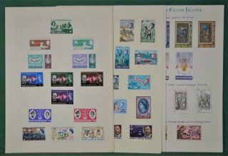 Turks And Caicos Stamps Selection On 6 Album Pages (h52)