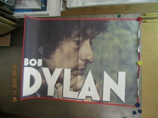 Bob Dylan Vintage Shot Of Love Era 1981 Large Promo Poster Pre - Owned Cbs Records