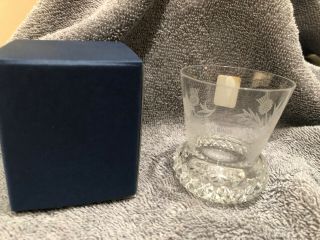 Vintage Royal Scot Crystal Shot Glass Scotland Etched Box 2