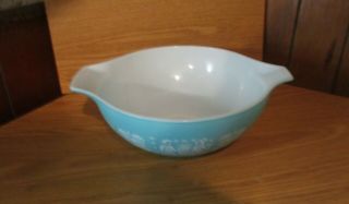 Vintage Pyrex Mixing Bowl - Turquoise Amish - 4qt.  444