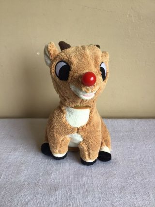 Gemmy Industries Singing Rudolph The Red Nose Reindeer Christmas Plush Toy