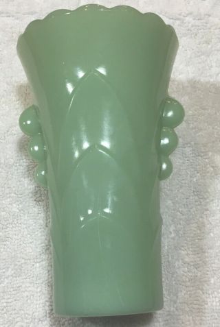 Vintage Fire King Jadeite Art Deco Vase 5¼ "