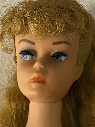 Vintage Blonde Hair 6 Ponytail Barbie Doll Orig Stunning