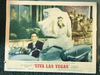 Viva Las Vegas 1964 Mgm 11x14 " Musical Lobby Card Elvis Presley Ann - Margret