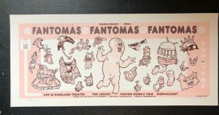 Fantomas - 2005 Gig Poster Portland - Faith No More Bungle - Guy Burwell Signed